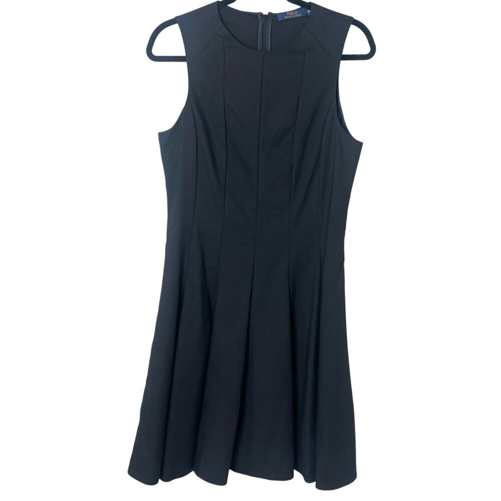 Polo Ralph Lauren Sleeveless Fit & Flare Mini Dress Black Size 10